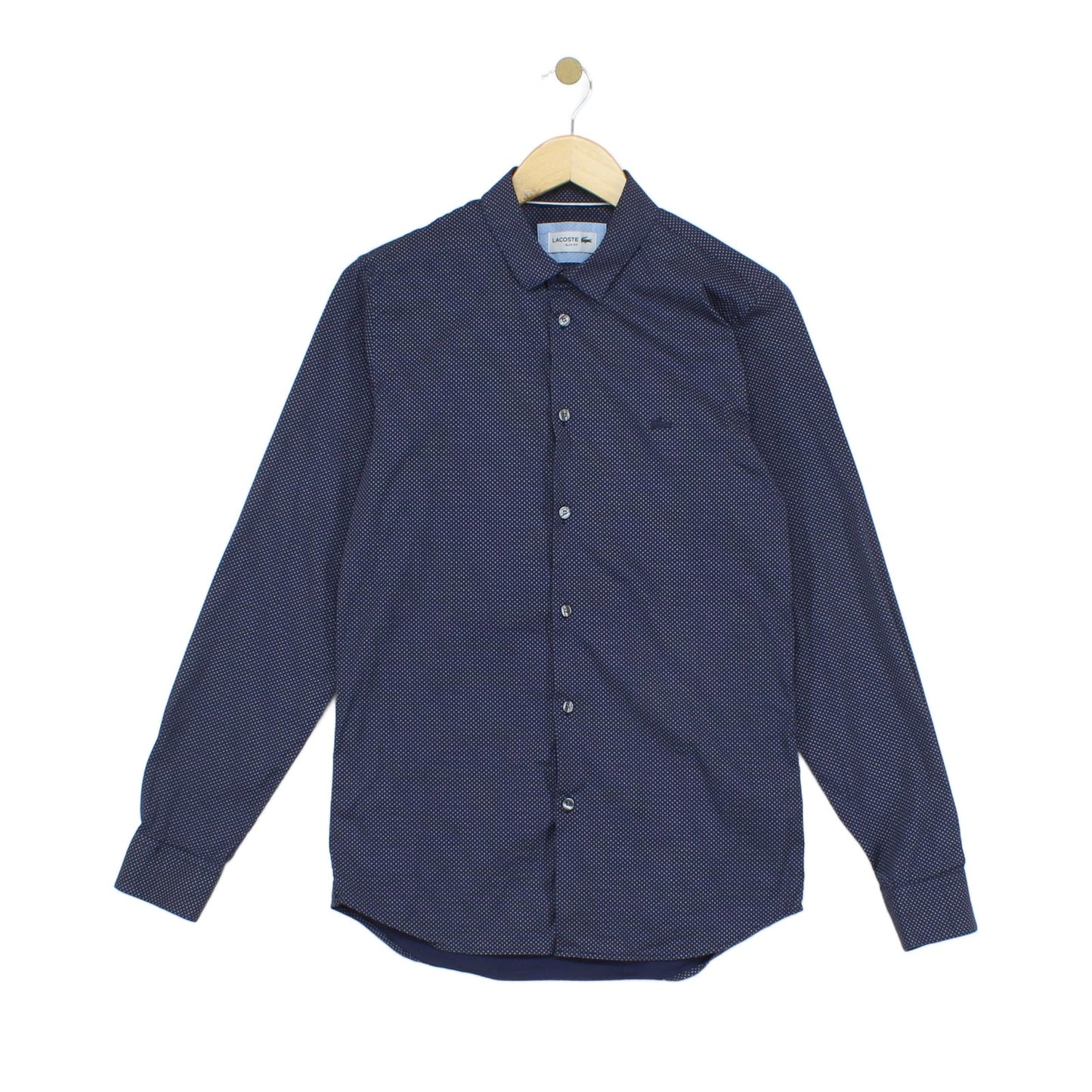 Mens Patterned Shirt Slim Fit Long Sleeve Stretch