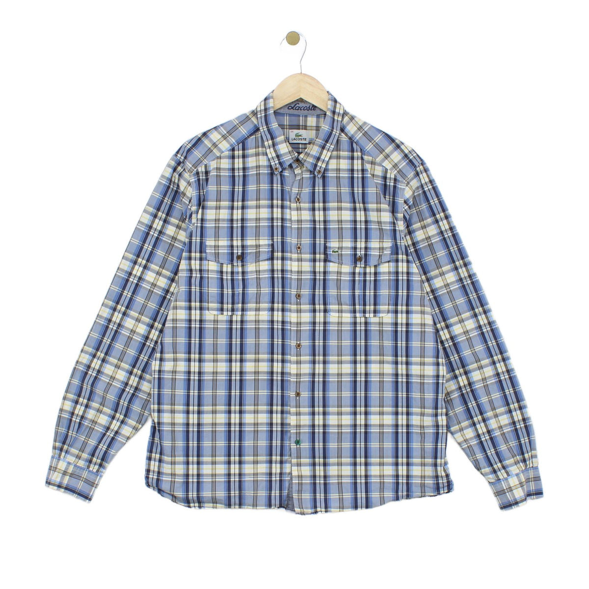 Mens Plaid Shirt Long Sleeve Button Up