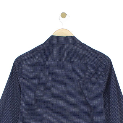 Mens Patterned Shirt Slim Fit Long Sleeve Stretch