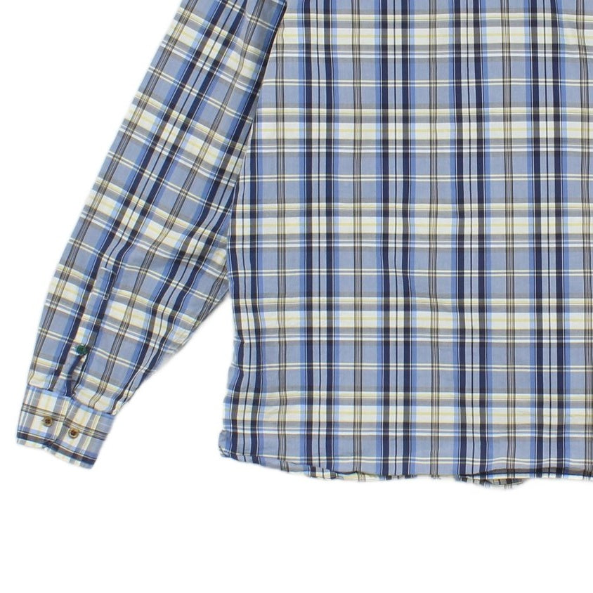 Mens Plaid Shirt Long Sleeve Button Up