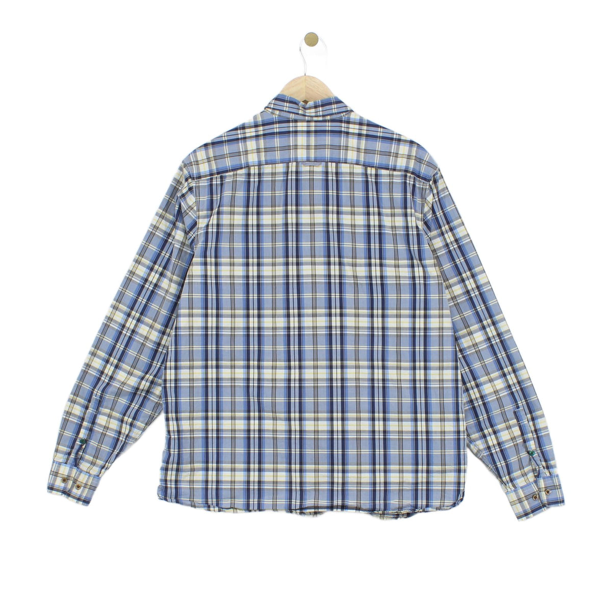 Mens Plaid Shirt Long Sleeve Button Up