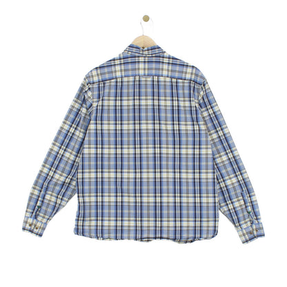Mens Plaid Shirt Long Sleeve Button Up