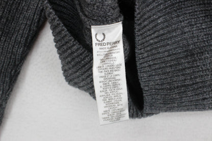Mens Lambs Wool Jumper Ribbed Knit Shawl Collar