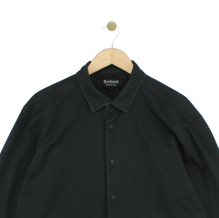 Mens Overshirt Shacket Snap Button