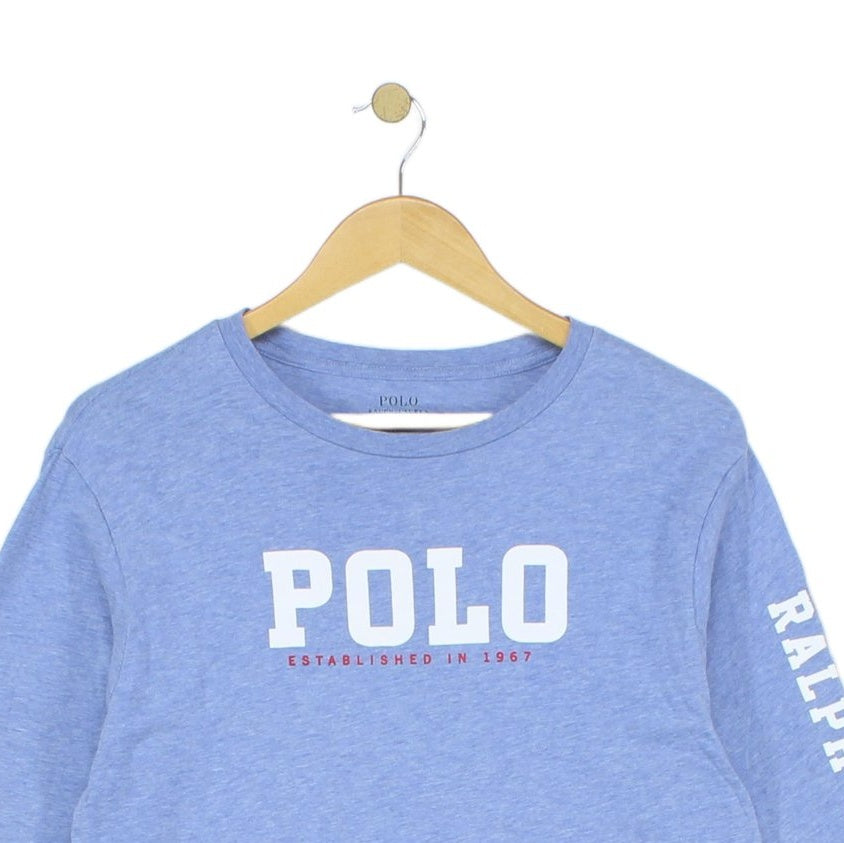 Boys T-Shirt Graphic Long Sleeve Logo Cotton