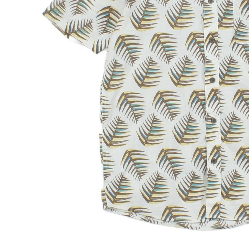 Mens Floral Shirt Button Up Short Sleeve