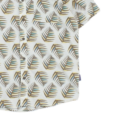Mens Floral Shirt Button Up Short Sleeve