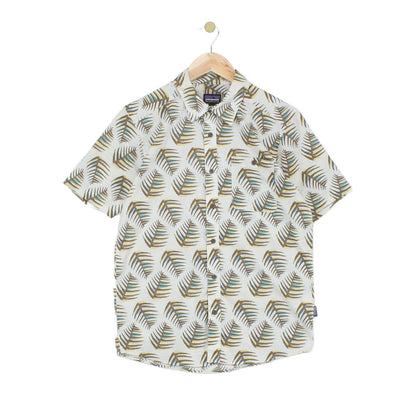 Mens Floral Shirt Button Up Short Sleeve