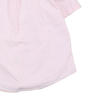 Mens Striped Shirt Custom Fit Short Sleeve