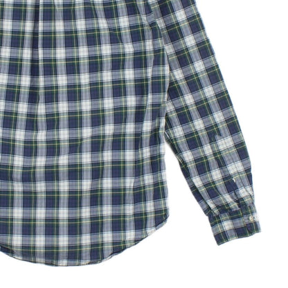 Mens Plaid Shirt Slim Fit Button Down Check