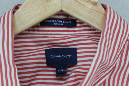 Mens Striped Shirt Button Up Long Sleeve