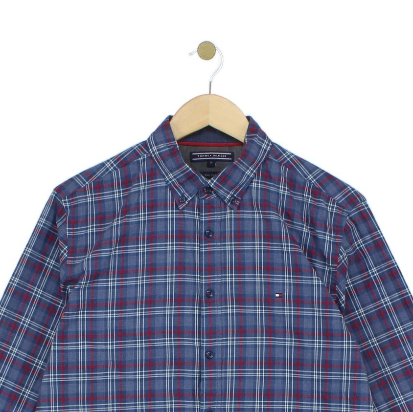 Mens Plaid Shirt Long Sleeve Button Up