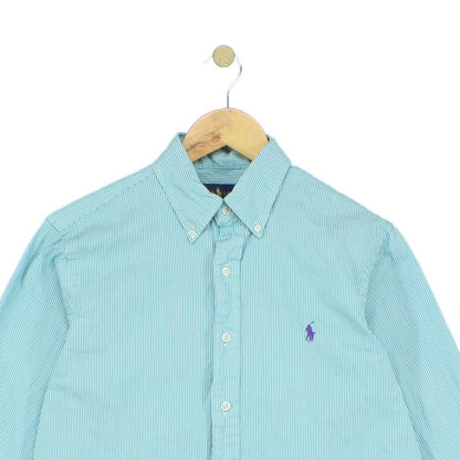 Mens Striped Shirt Button Up Long Sleeve Classic