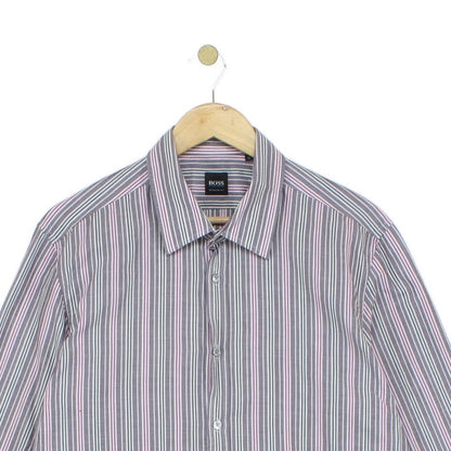 Mens Striped Shirt Made In Italy Button Up