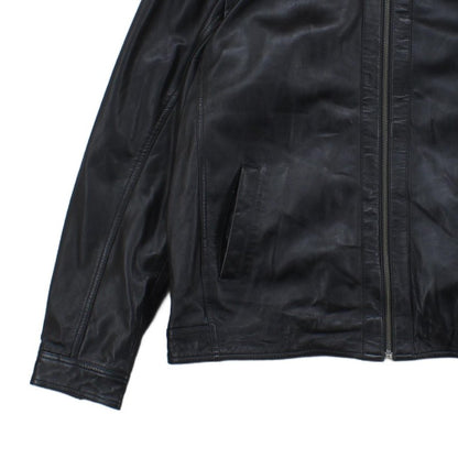 Mens Leather Jacket Outerwear Full Zip