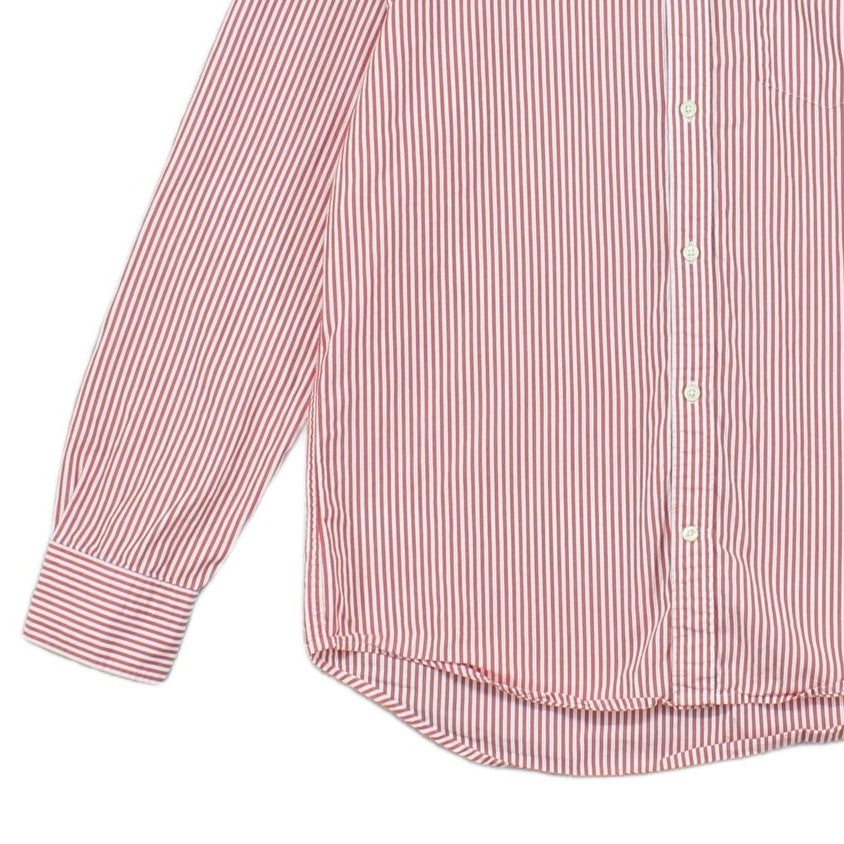 Mens Striped Shirt Button Up Long Sleeve
