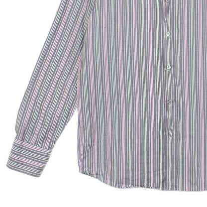 Mens Striped Shirt Made In Italy Button Up