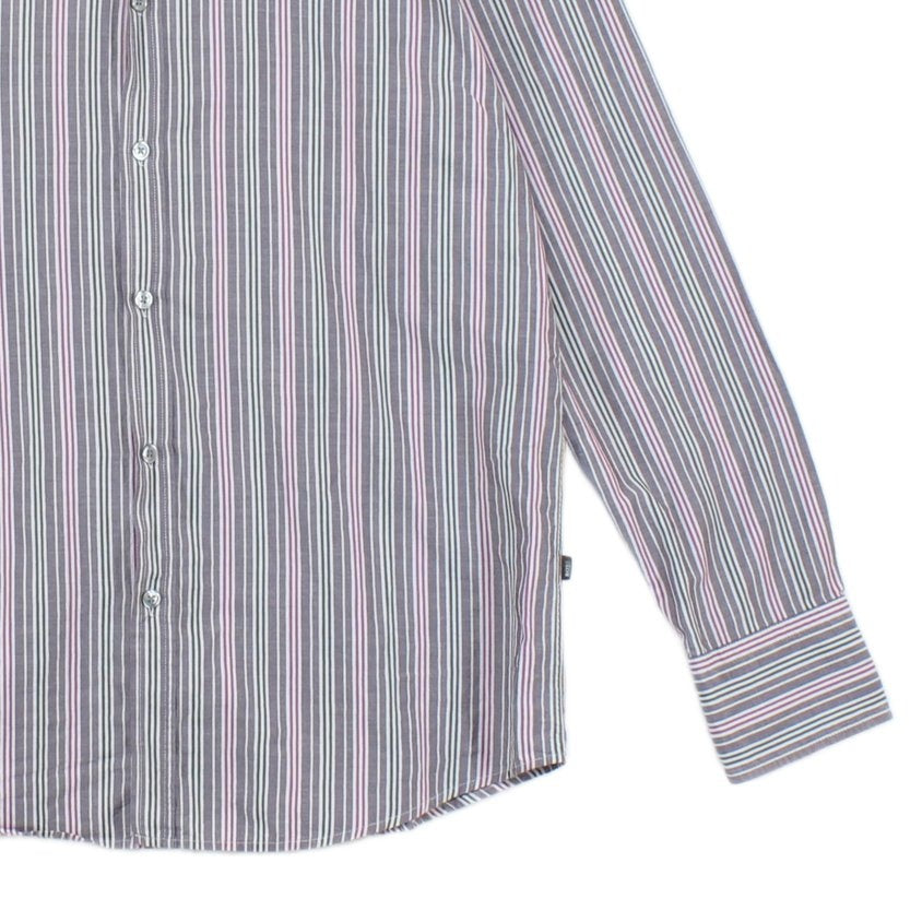 Mens Striped Shirt Made In Italy Button Up