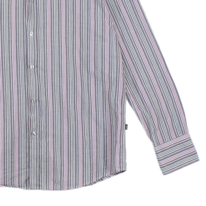 Mens Striped Shirt Made In Italy Button Up