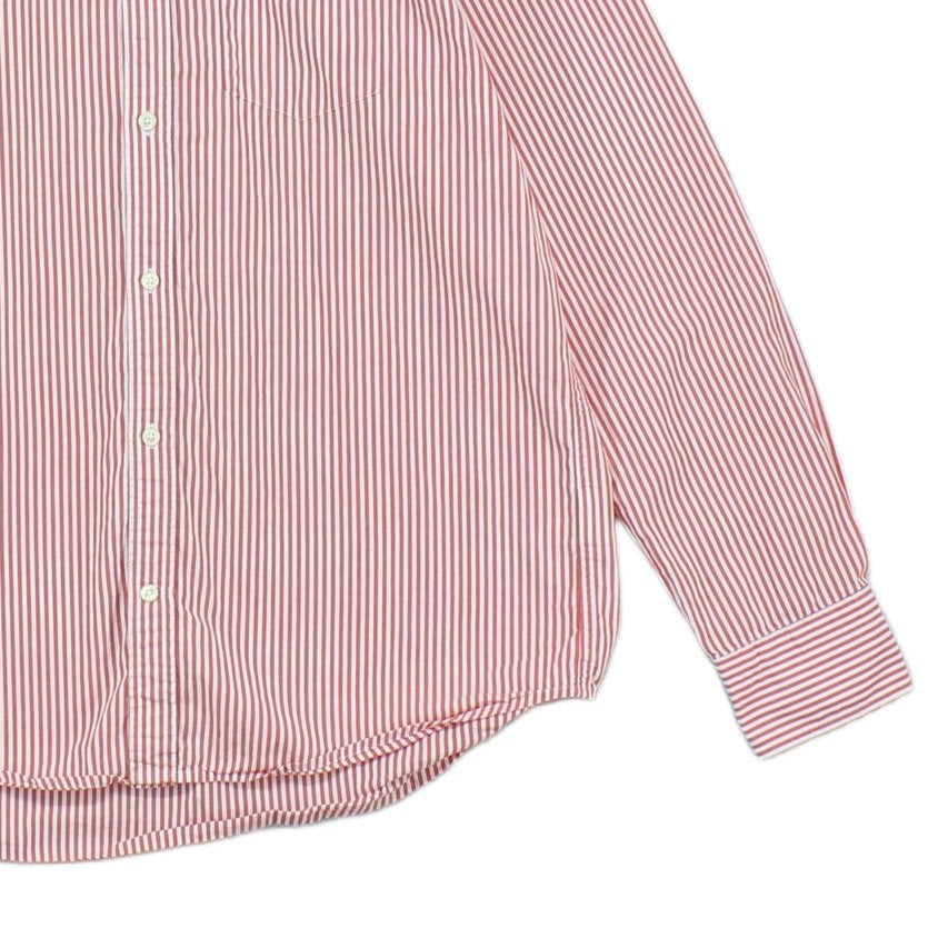Mens Striped Shirt Button Up Long Sleeve