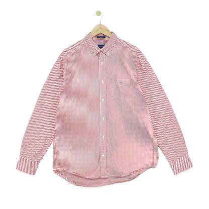 Mens Striped Shirt Button Up Long Sleeve