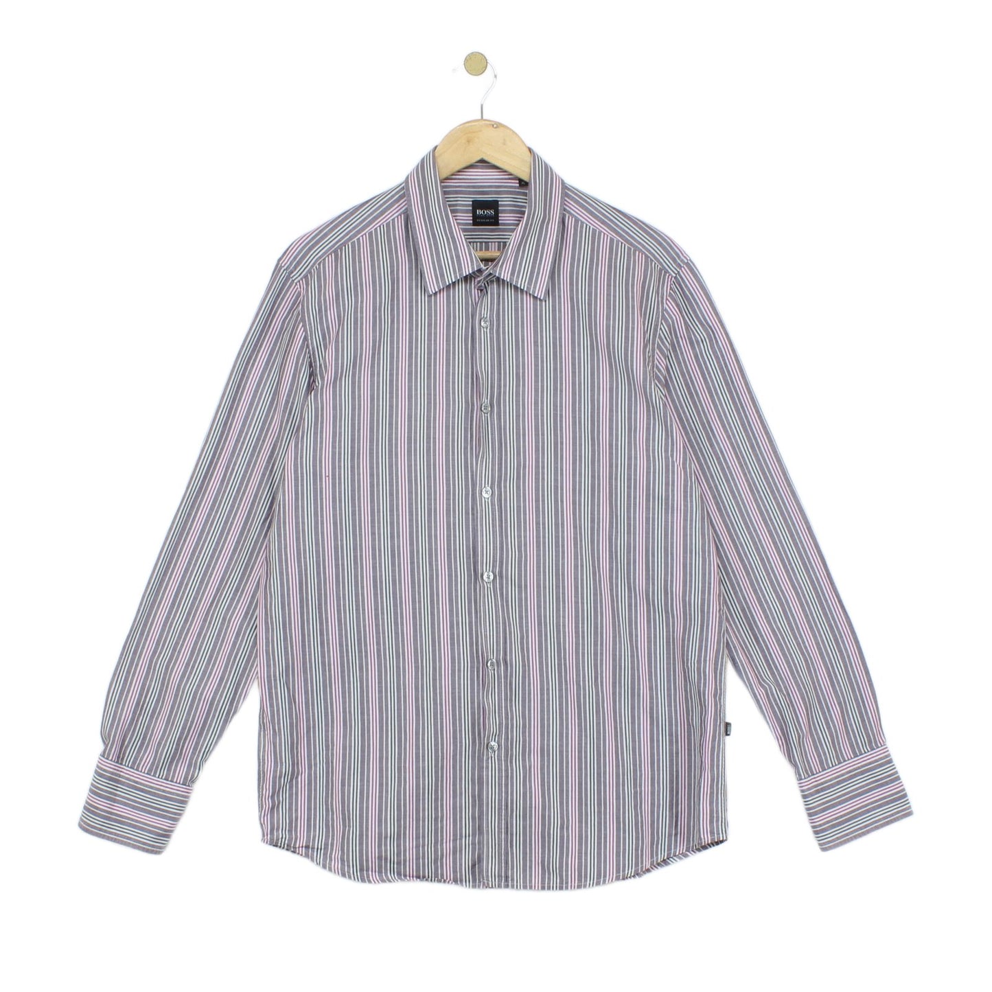 Mens Striped Shirt Made In Italy Button Up