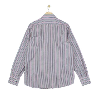 Mens Striped Shirt Made In Italy Button Up