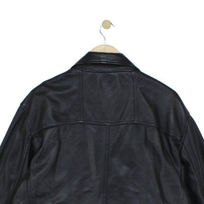Mens Leather Jacket Outerwear Full Zip