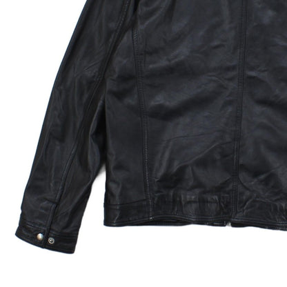 Mens Leather Jacket Outerwear Full Zip