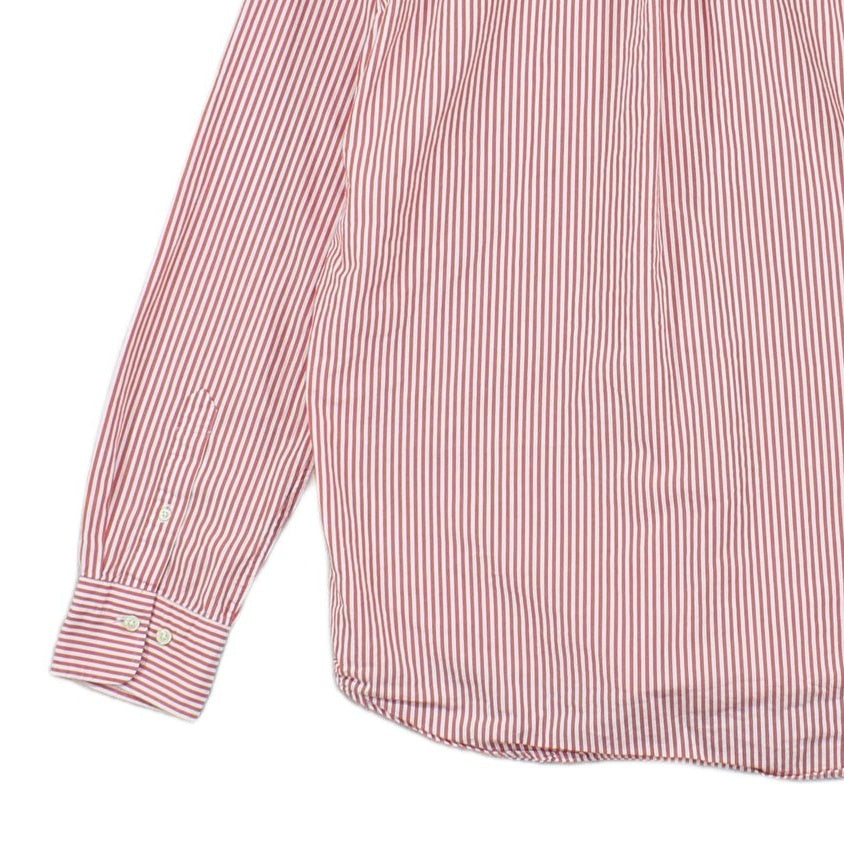 Mens Striped Shirt Button Up Long Sleeve