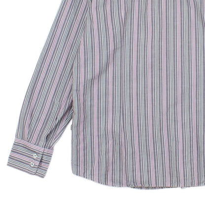Mens Striped Shirt Made In Italy Button Up