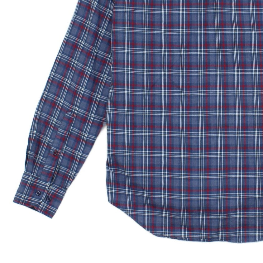 Mens Plaid Shirt Long Sleeve Button Up