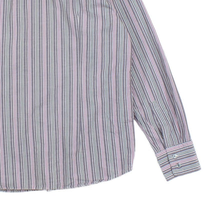 Mens Striped Shirt Made In Italy Button Up
