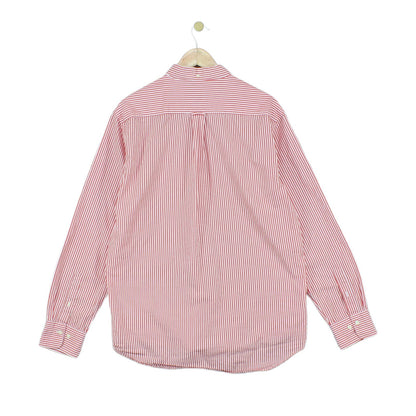 Mens Striped Shirt Button Up Long Sleeve