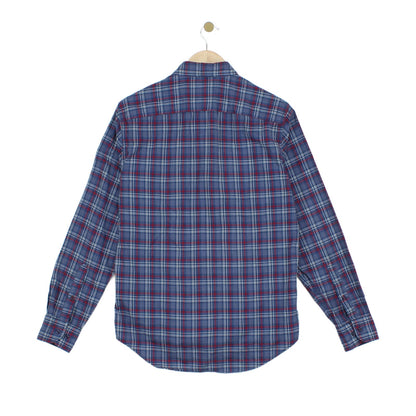 Mens Plaid Shirt Long Sleeve Button Up