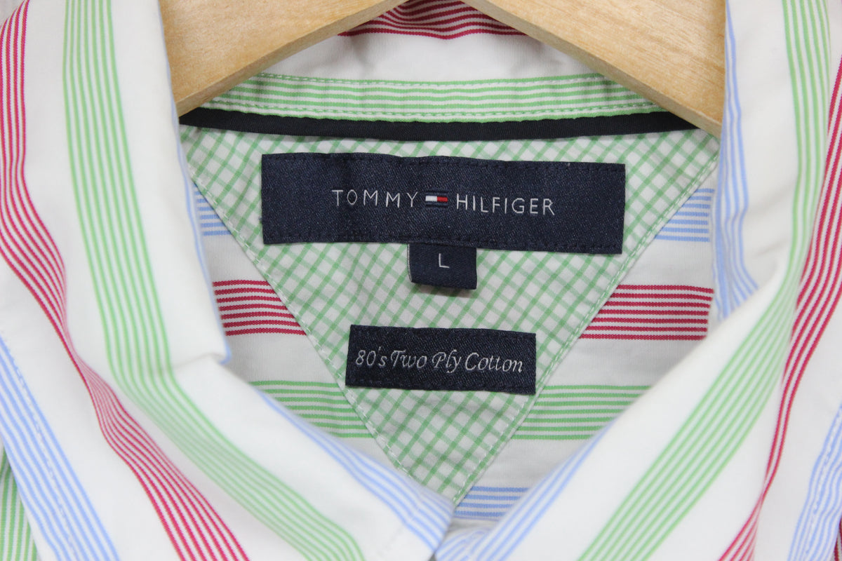 Mens Striped Shirt Short Sleeve Casual