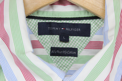 Mens Striped Shirt Short Sleeve Casual