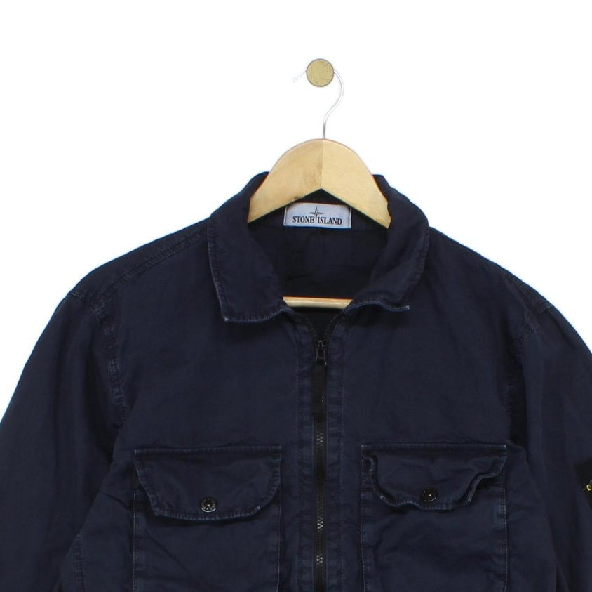 Mens Overshirt Jacket Dyed Full Zip