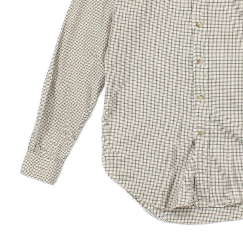 Mens Check Shirt Classic Fit Button Up