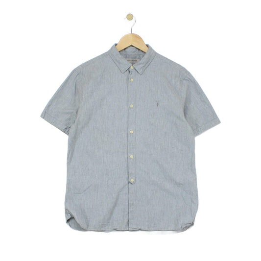 Mens Shirt Short Sleeve Button Up
