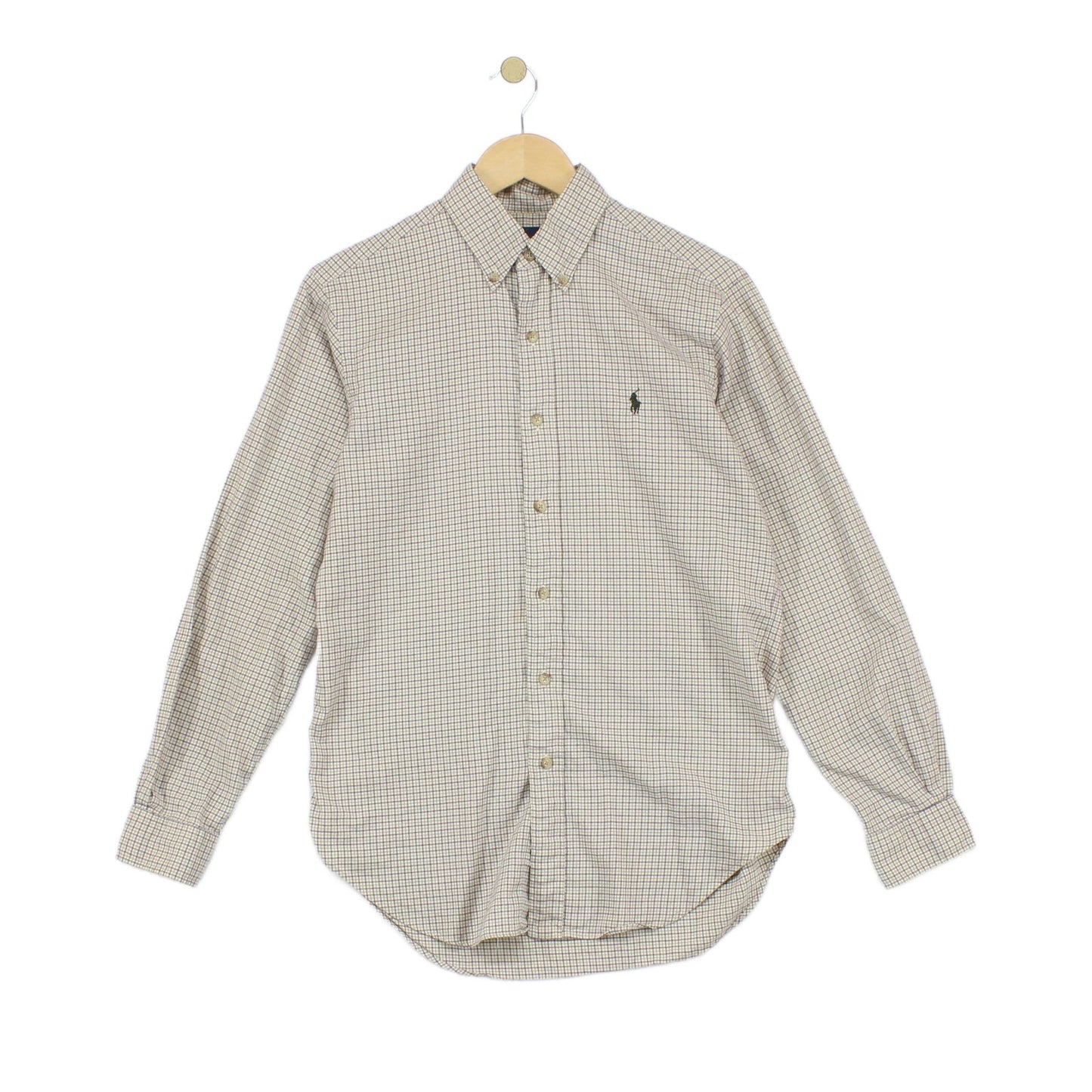 Mens Check Shirt Classic Fit Button Up