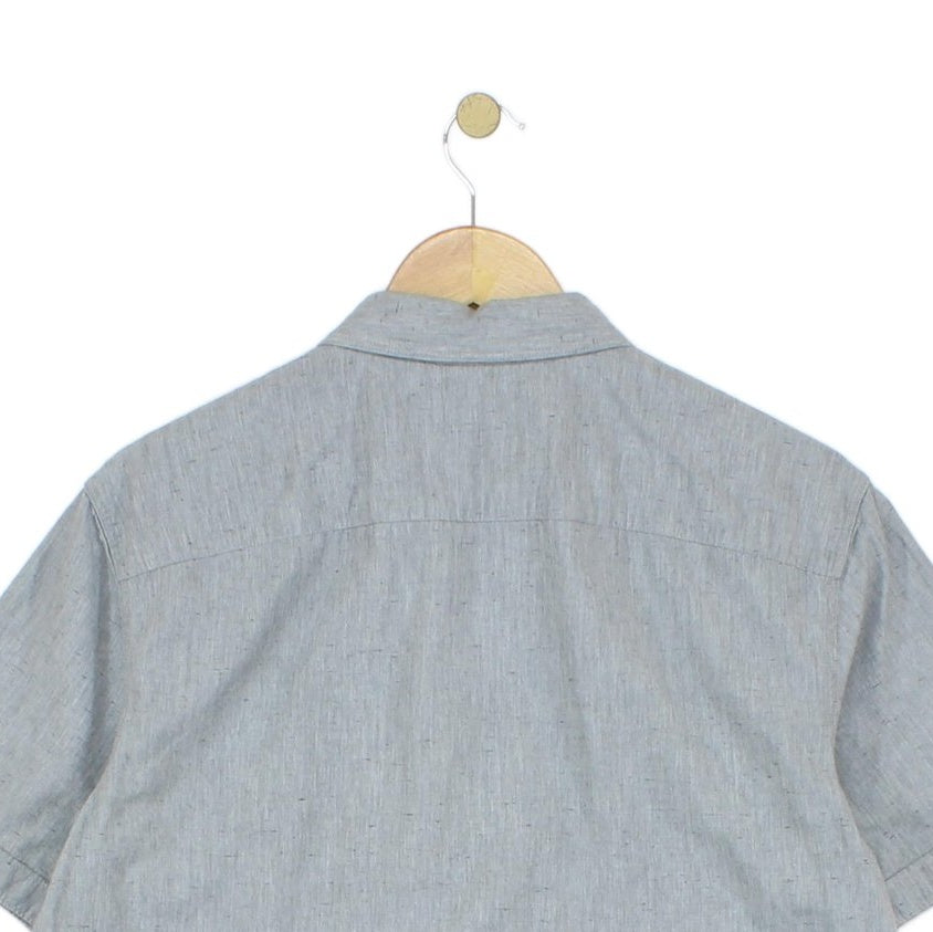 Mens Shirt Short Sleeve Button Up