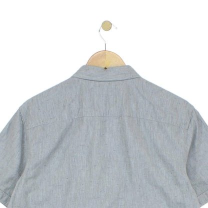 Mens Shirt Short Sleeve Button Up