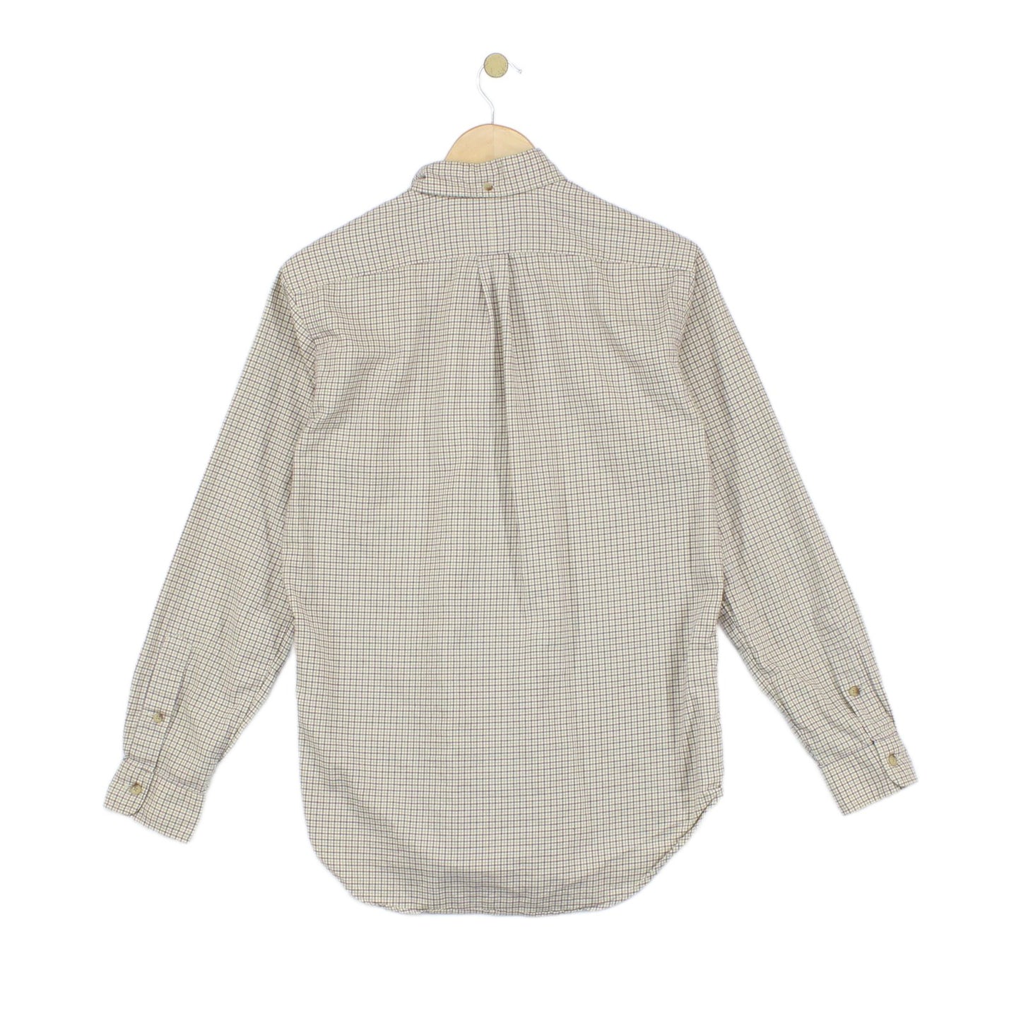 Mens Check Shirt Classic Fit Button Up