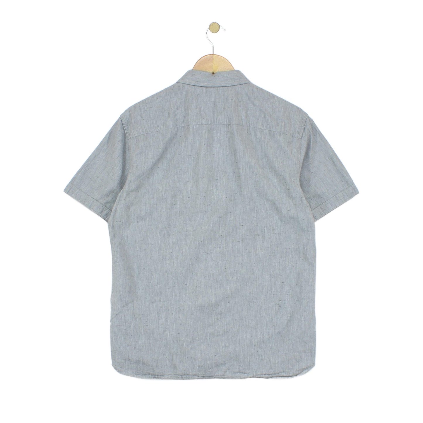 Mens Shirt Short Sleeve Button Up