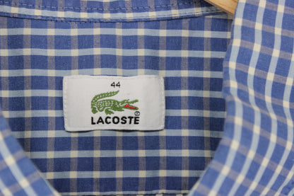 Mens Shirt  Check Short Sleeve Button Up