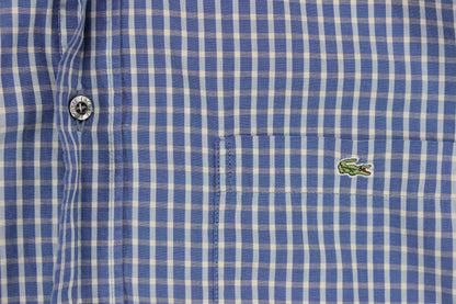 Mens Shirt  Check Short Sleeve Button Up