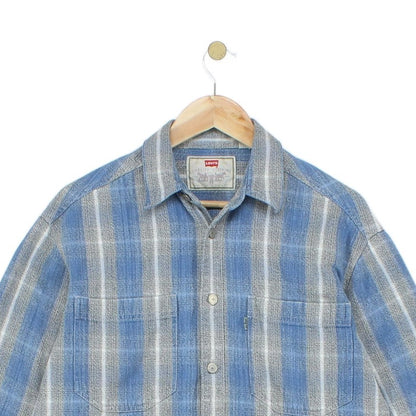 Mens Plaid Shirt Long Sleeve Button Up