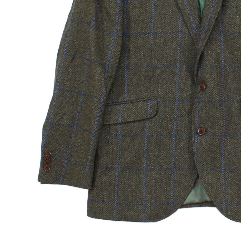 Mens Tweed Blazer Short Wool