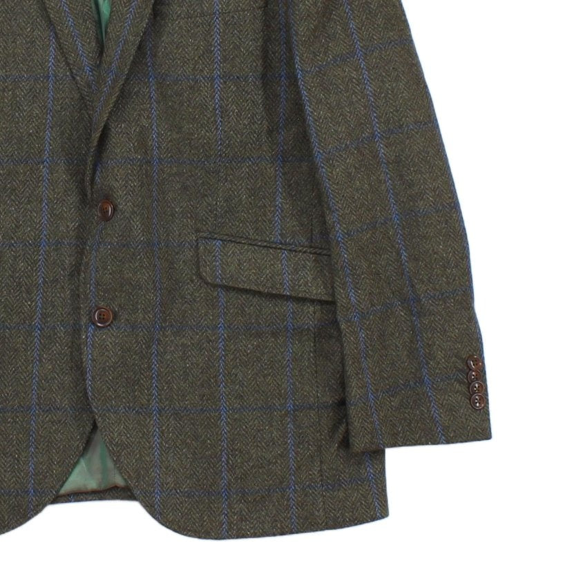 Mens Tweed Blazer Short Wool